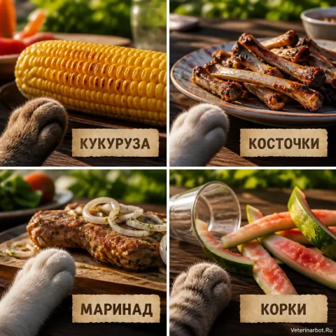 Шашлыки и питомцы: что подобрал с земли ваш пёс