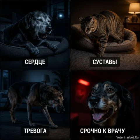 Ночные симптомы у питомца — это не «тихо и слышнее»