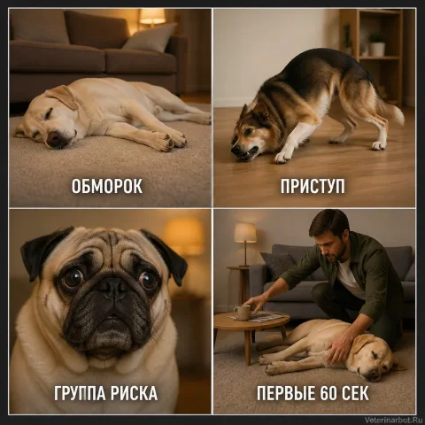 🚨 Питомец упал и не реагирует — это обморок?