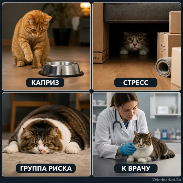Кот не ест: когда это уже не каприз