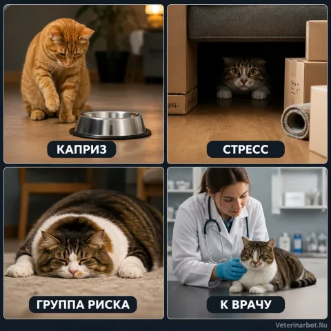 Кот не ест: когда это уже не каприз