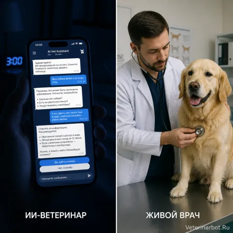 ИИ vs живой ветеринар: честное сравнение