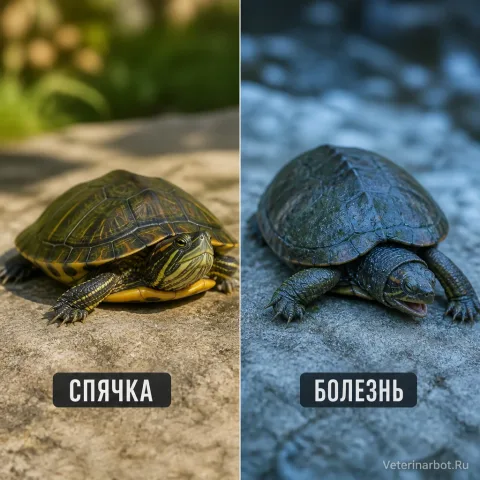 Черепаха замерла: спячка или срочно к врачу?