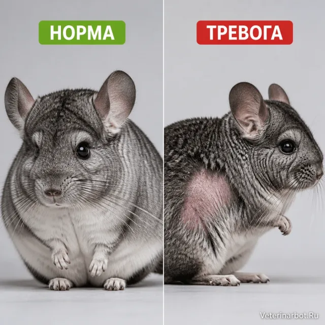 Шиншилла линяет — это норма или нет?