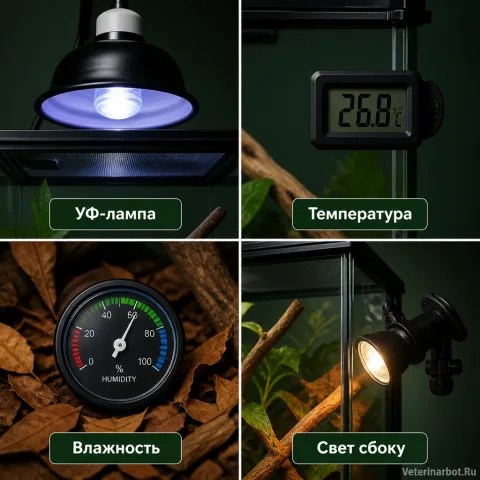 Хамелеон не ест. Виновата не еда